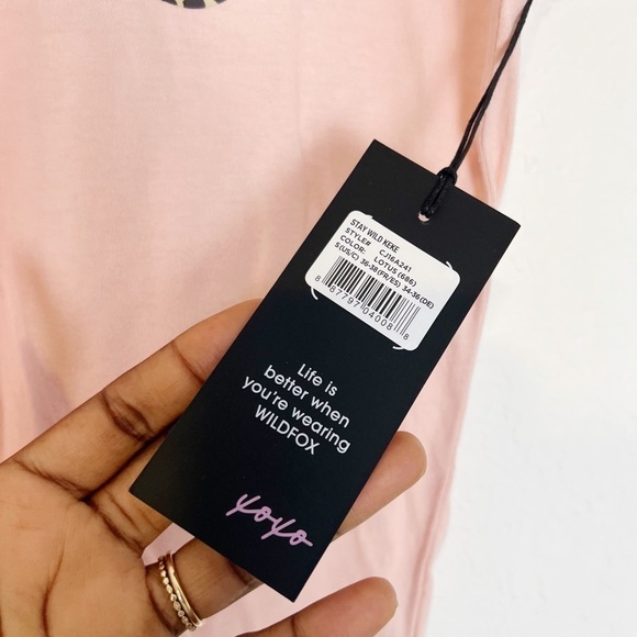 Wildfox Stay Wild Animal Print Graphic Tee - Picture 5 of 8